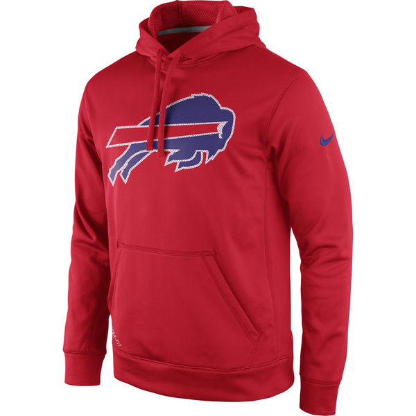 Men Buffalo Bills Nike Practice Performance Pullover Hoodie Red